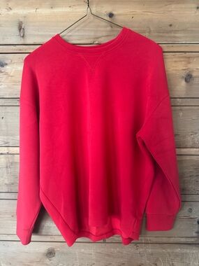 Spanx AirEssentials Classic Red Crewneck Sweatshirt